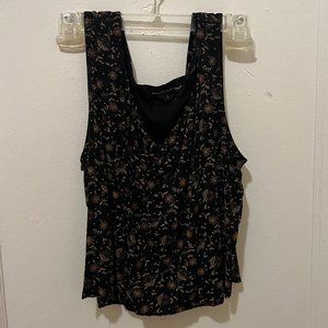 Floral Cropped Tank (Size L)